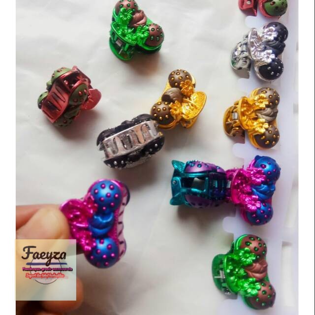 grosir   Jepit rambut kecil motif buah isi 12 PCS