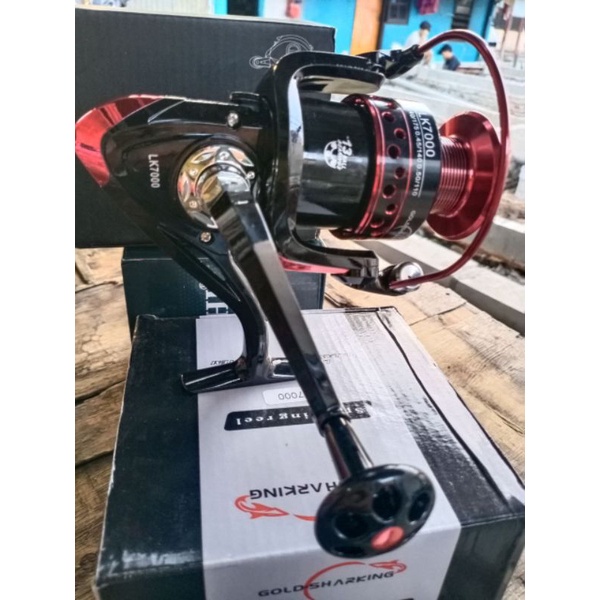 Gold Sharking LK 2000 LK 5000 LK7000 Reel Pancing Spinning Fishing 4.7:1 Ball Bearing 13 ( Bisa COD 