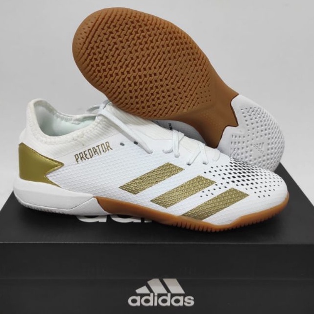 Sepatu Futsal Adidas Predator 20.3 White Gold ic-sepatu futsal-futsal