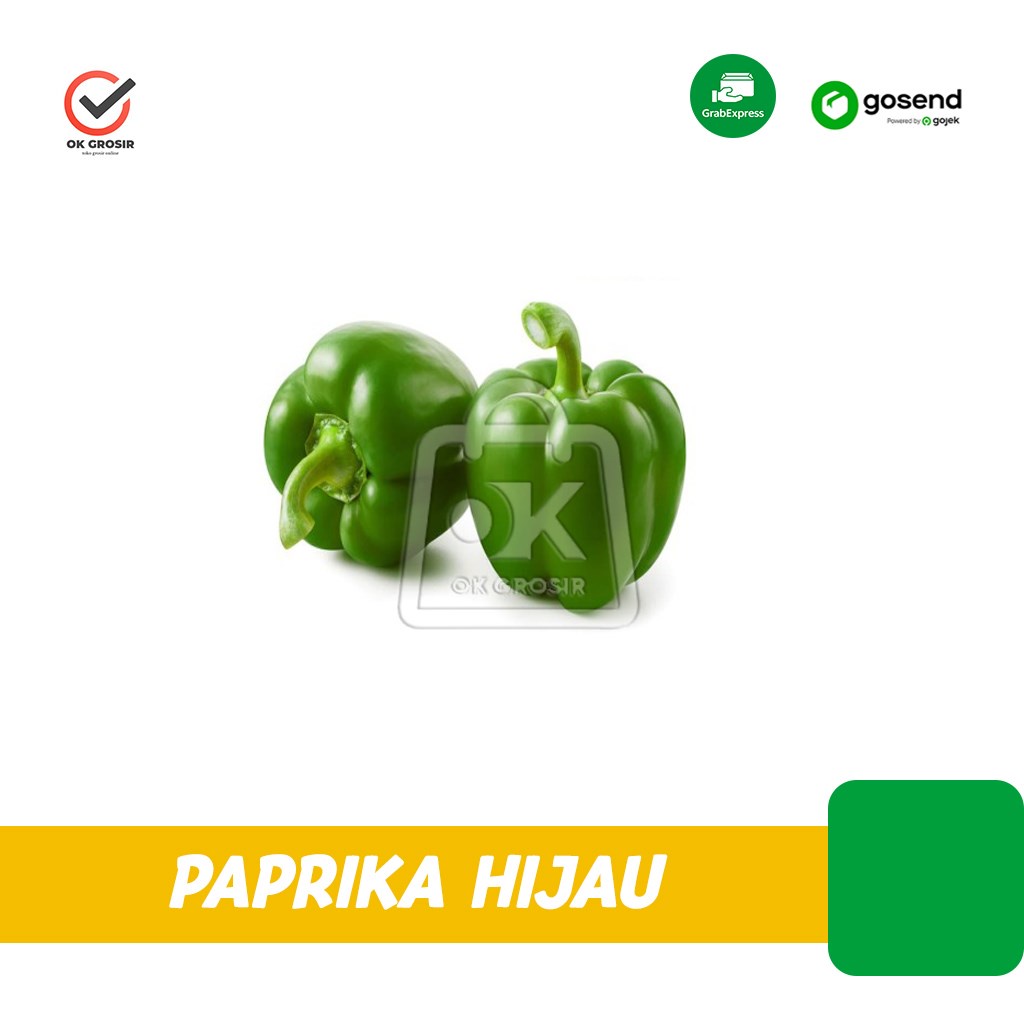 

Paprika Hijau / Green Bell Pepper (KHUSUS INSTANT)