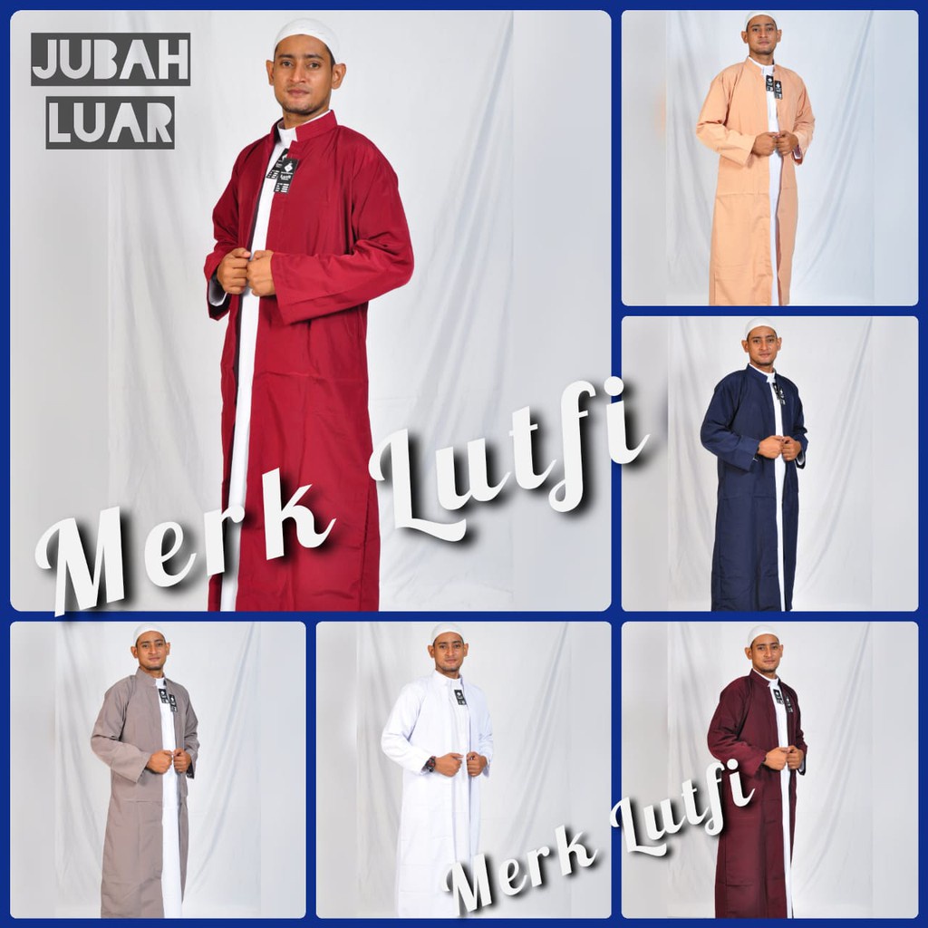 COD - Garansi Kualitas Jubah Luar Lutfi - Jubah Luaran - Jubah Luar Habib - Jubah Luar Jubah belah