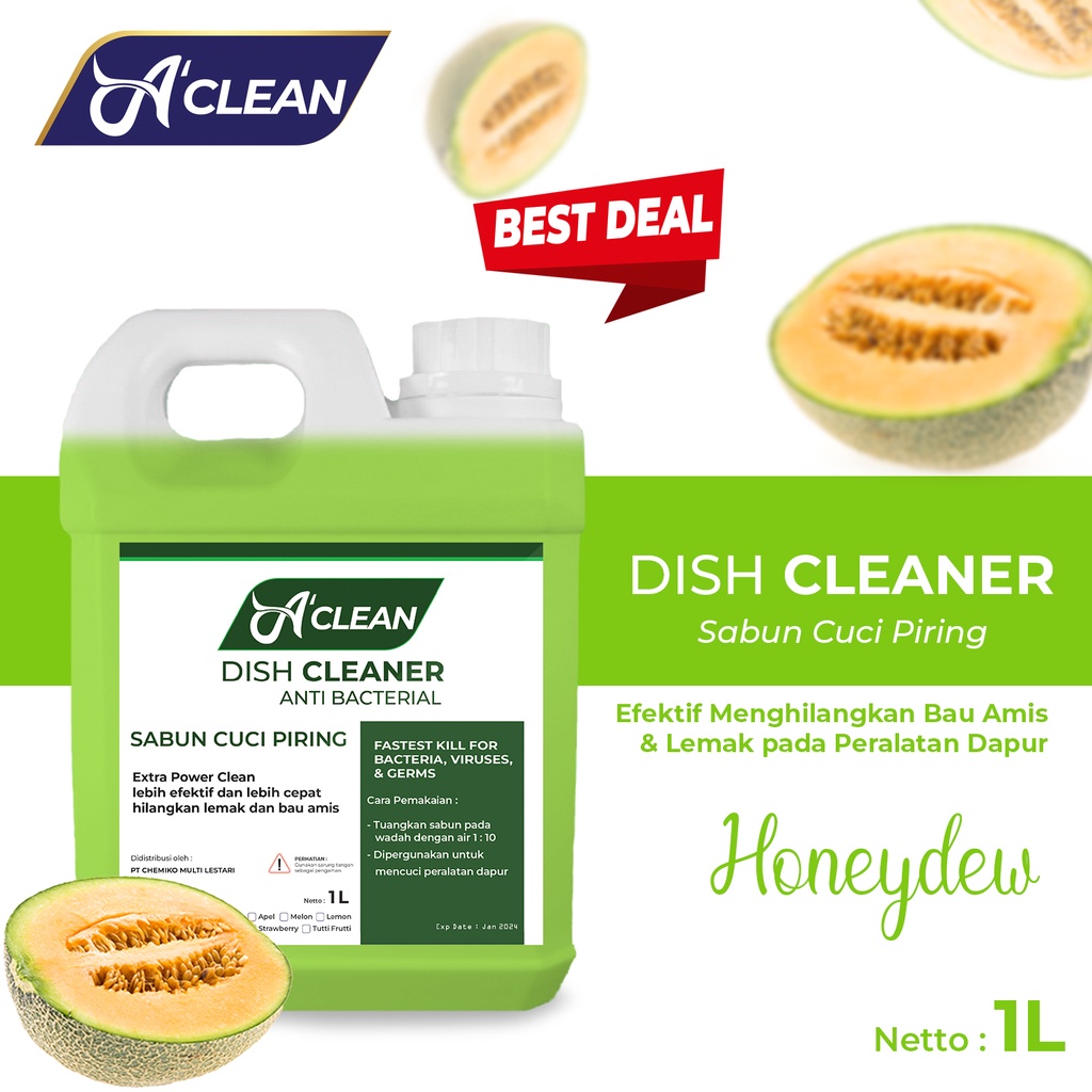 Sabun Cuci Piring 1 Liter / Dish Wash / DISH CLEANER Konsentrat Liquid Amorens [1 Liter]