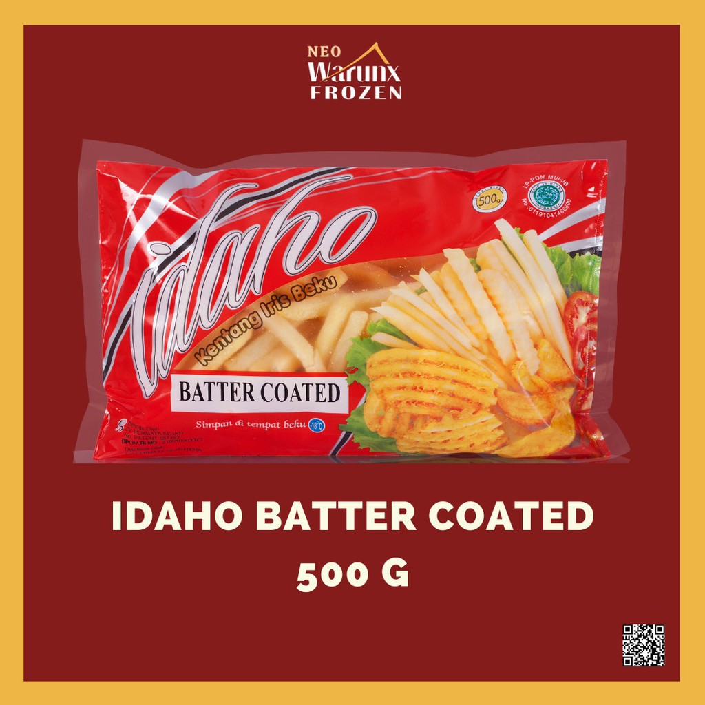 

Idaho Kentang Goreng Batter Coated Berat 500g [HALAL]