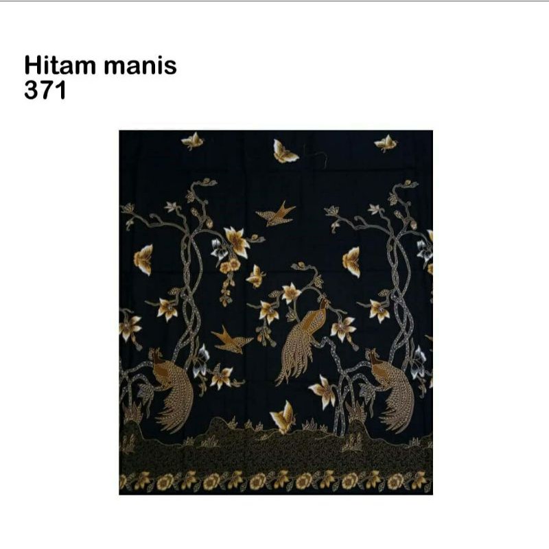 kain batik halus primisima unggul jaya h santoso motif hitam manis 371
