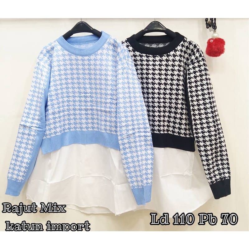 Atasan Rajut Mix Katun Import