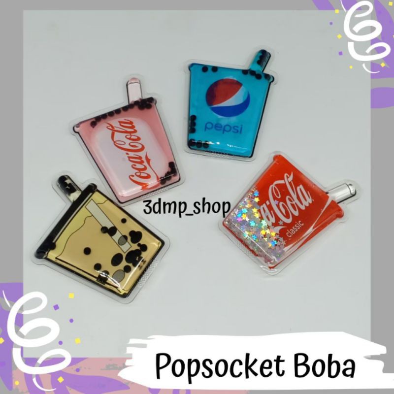 Popsocket iring holder stand hp Boba Pepsi pisang durian strawberry