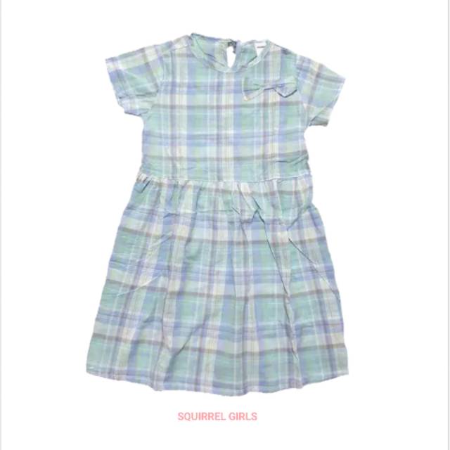 DRESS ANAK SQUIRREL GIRLS BLUE BAJU ANAK PEREMPUAN