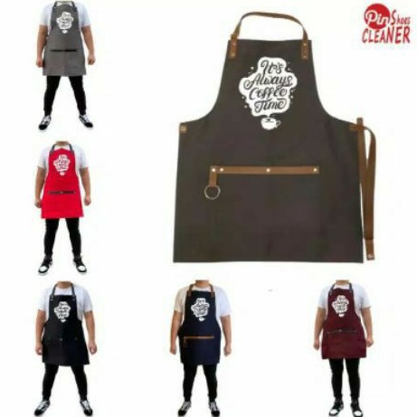 CELEMEK KOPI - APRON COFFEE - CLEMEK MASAK - PERALATAN COFFEE SHOP - BARISTA CHEF -WARKOP ANGKRINGAN