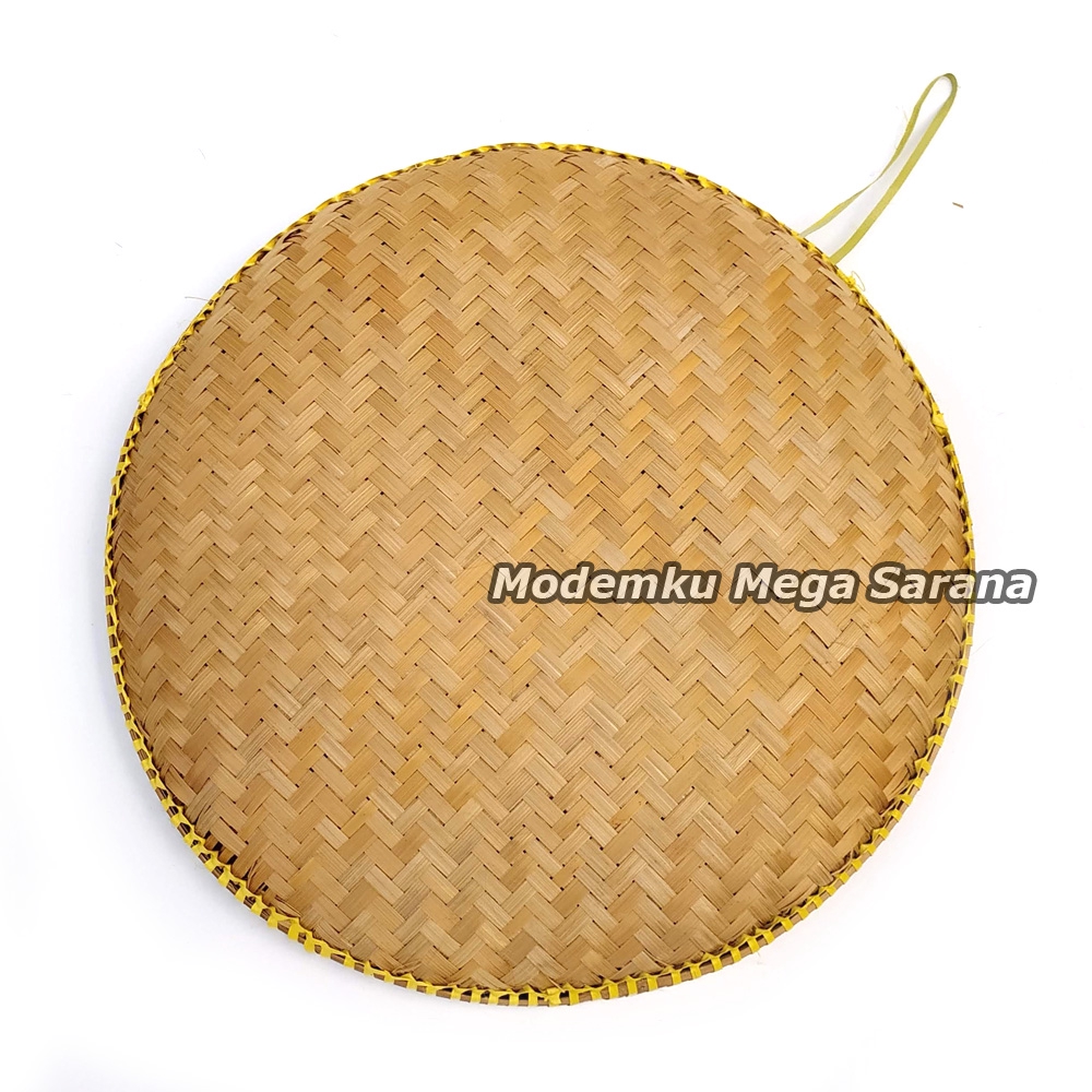 Tampah Bambu Diameter 38cm | Tambir Piring Bambu Nampan Nampah