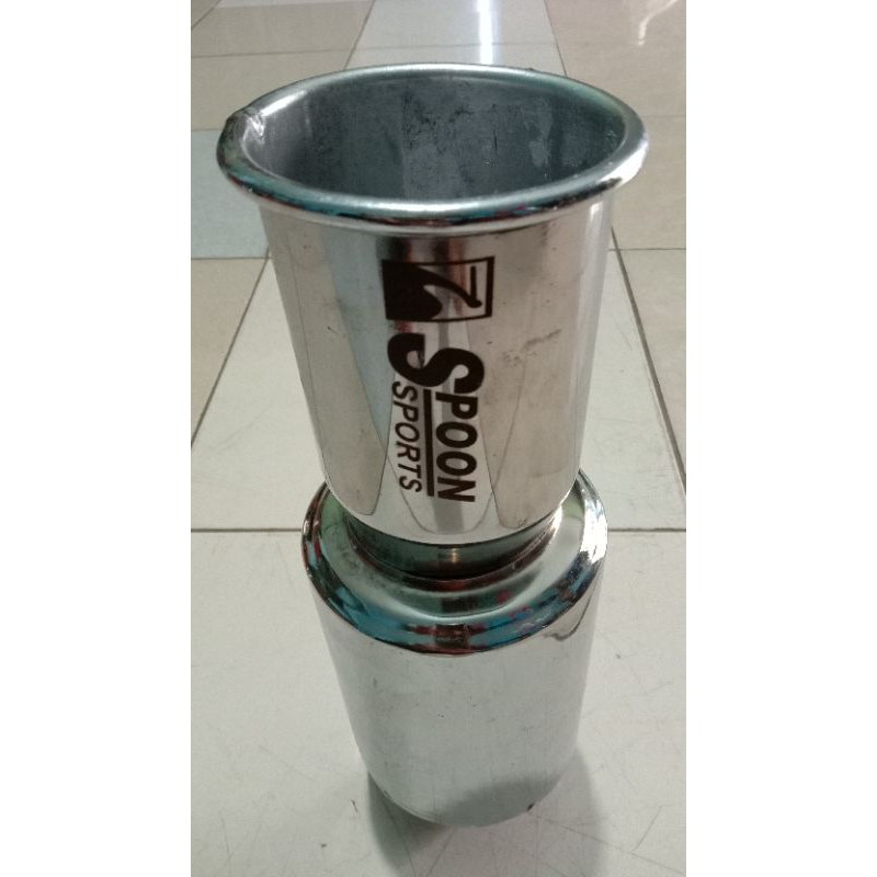 MURAH.. KNALPOT SPOON SPORT GALVANIS CHROME