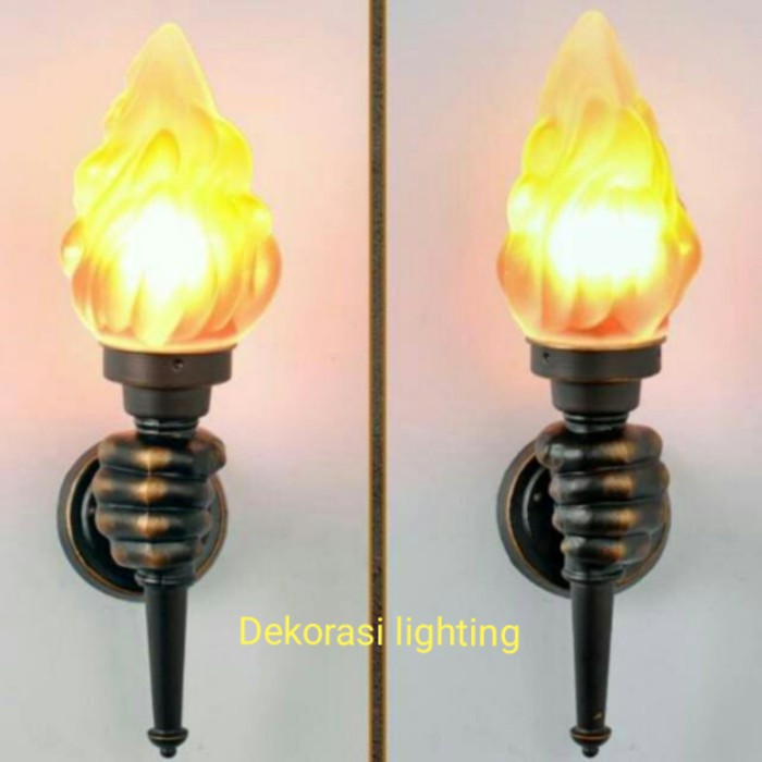 New L1001 Lampu dinding taman pila api obor waterproof vintage Hias