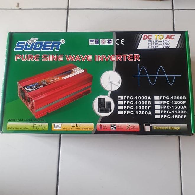 Suoer Pure Sine Wave Inverter 1000 Watt / Psw Inverter 1000W Fpc-1000A