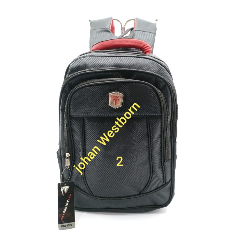 Tas Ransel Sekolah Polo Tox's series hitam coklat