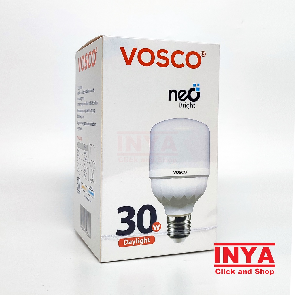 BOHLAM LED VOSCO PUTIH DAYLIGHT 30W - Lampu Bulb