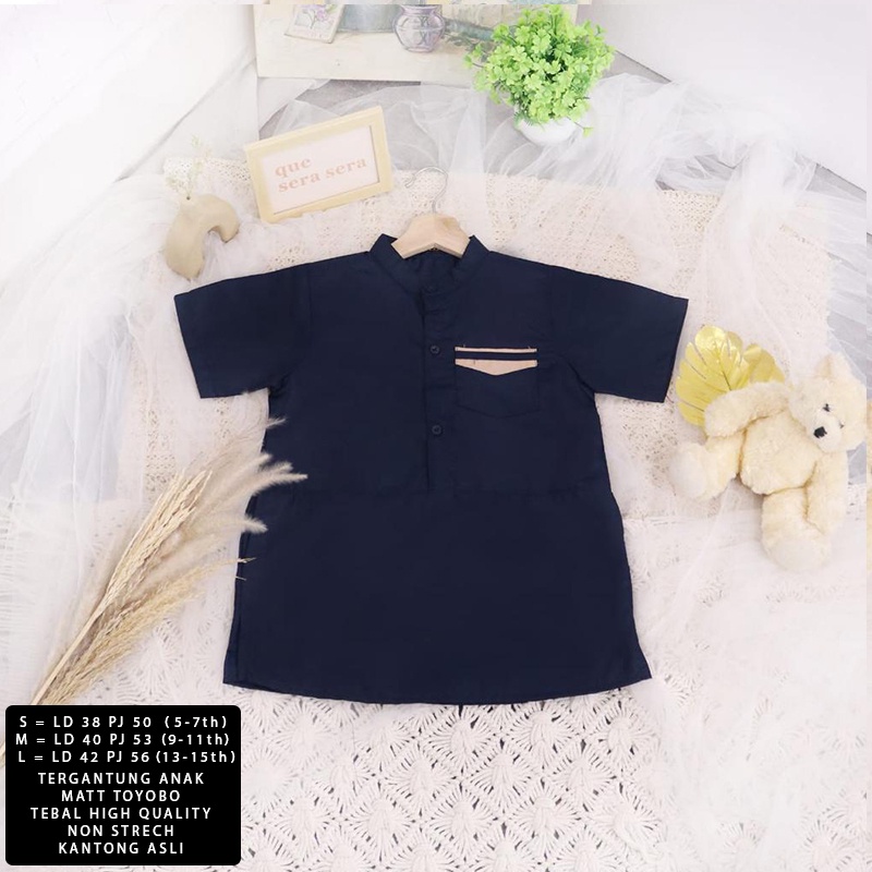 (HARAP SESUAI LD ANAK) Baju Koko Anak Moden Kids Bahan Toyobo Size S M L