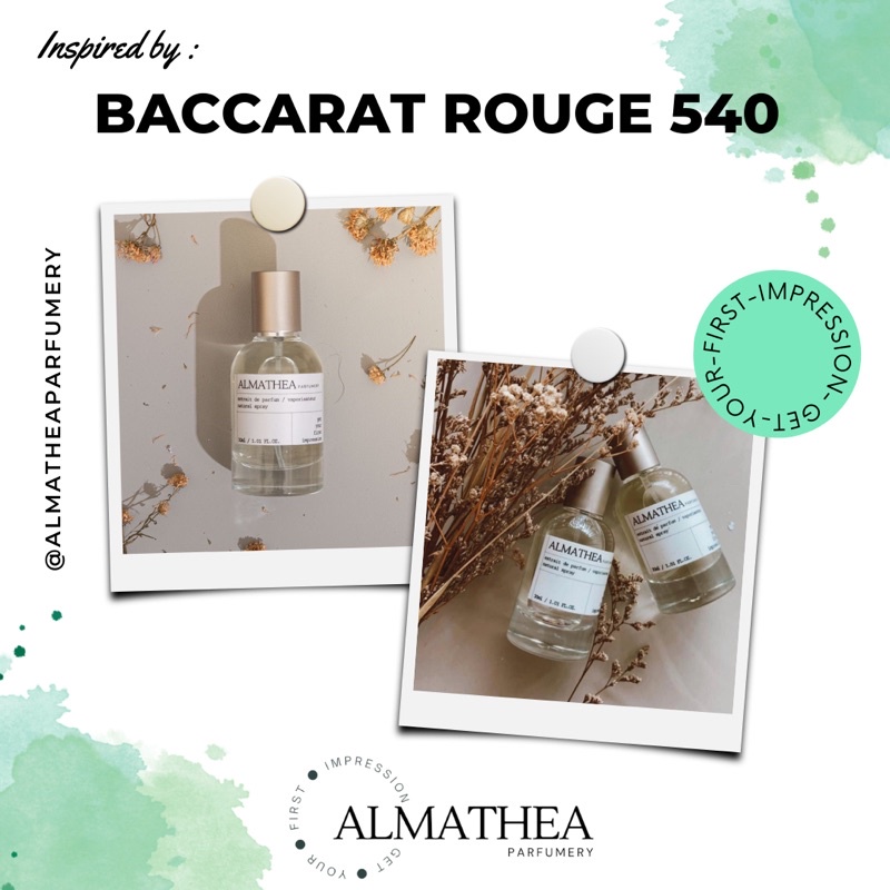 ALMATHEA PARFUM Inspired by BCRT ROUGE 540 Extrait de Parfum