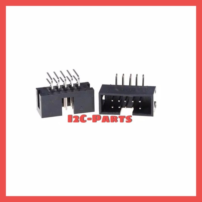 DC3-10P IDC BOX Header 10pin 2x5 Male RA Socket JTAG Soket 10 pin L