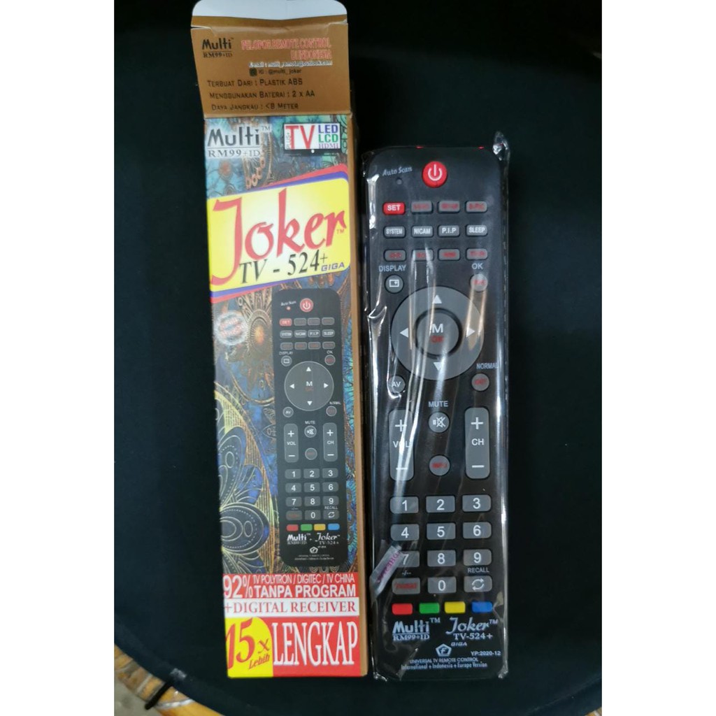 REMOTE REMOT TV MULTI JOKER UNIVERSAL