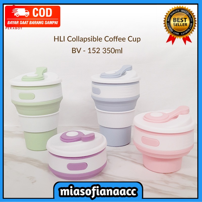 (COD) Gelas Lipat Multifungsi / Collapsible / Silicone Cup-SWEET BEE 350ml