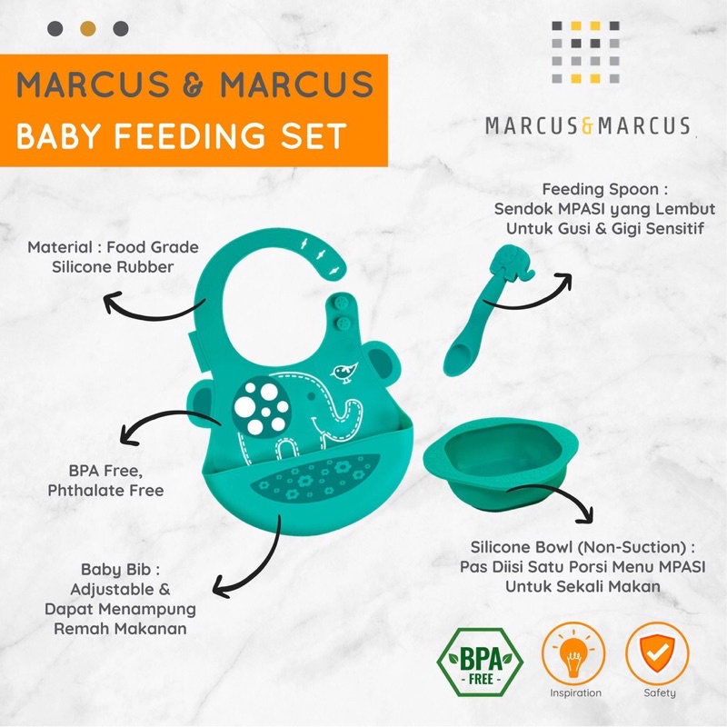 Marcus &amp; Marcus Baby Feeding Set