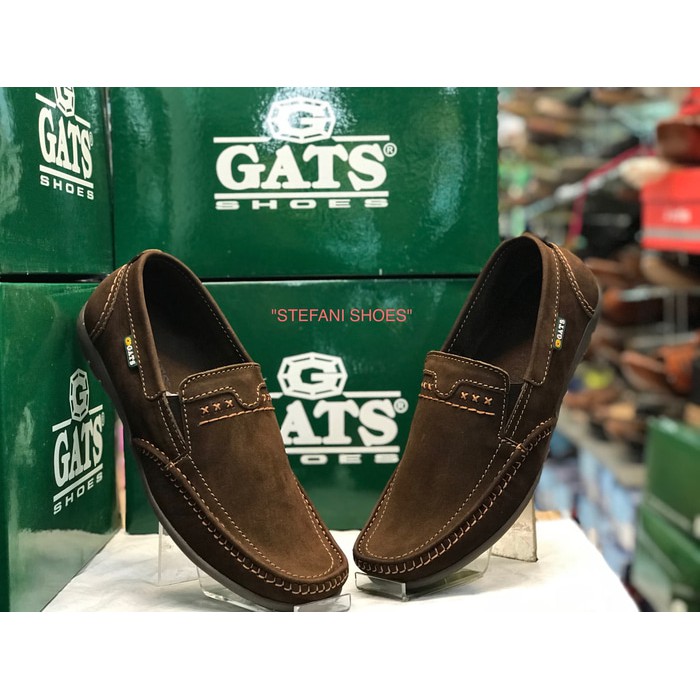 S68D6 Sepatu Slip On Santai Pria Kasual Suede   Sepatu Pria Slip On Gats Model Baru Paling Murah O