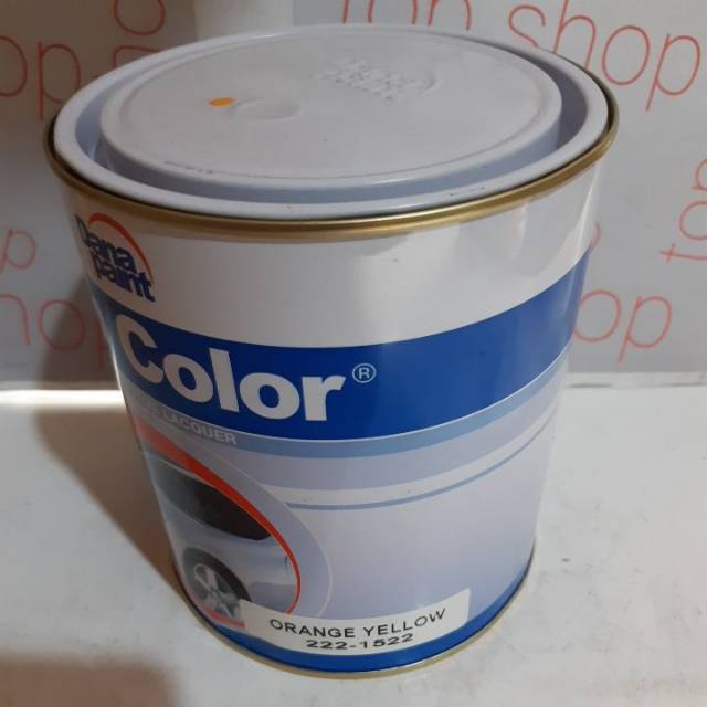 CAT DUCO TOP COLOR SILVER METALLIC 6621/HINO GREEN 7314-HIJAU/ORANGE YELLOW 1522-KUNING ISI 1KG