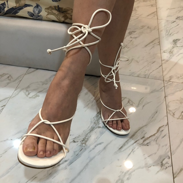 starkela strappy heels sandal  heels hak tali  zara  Shopee 