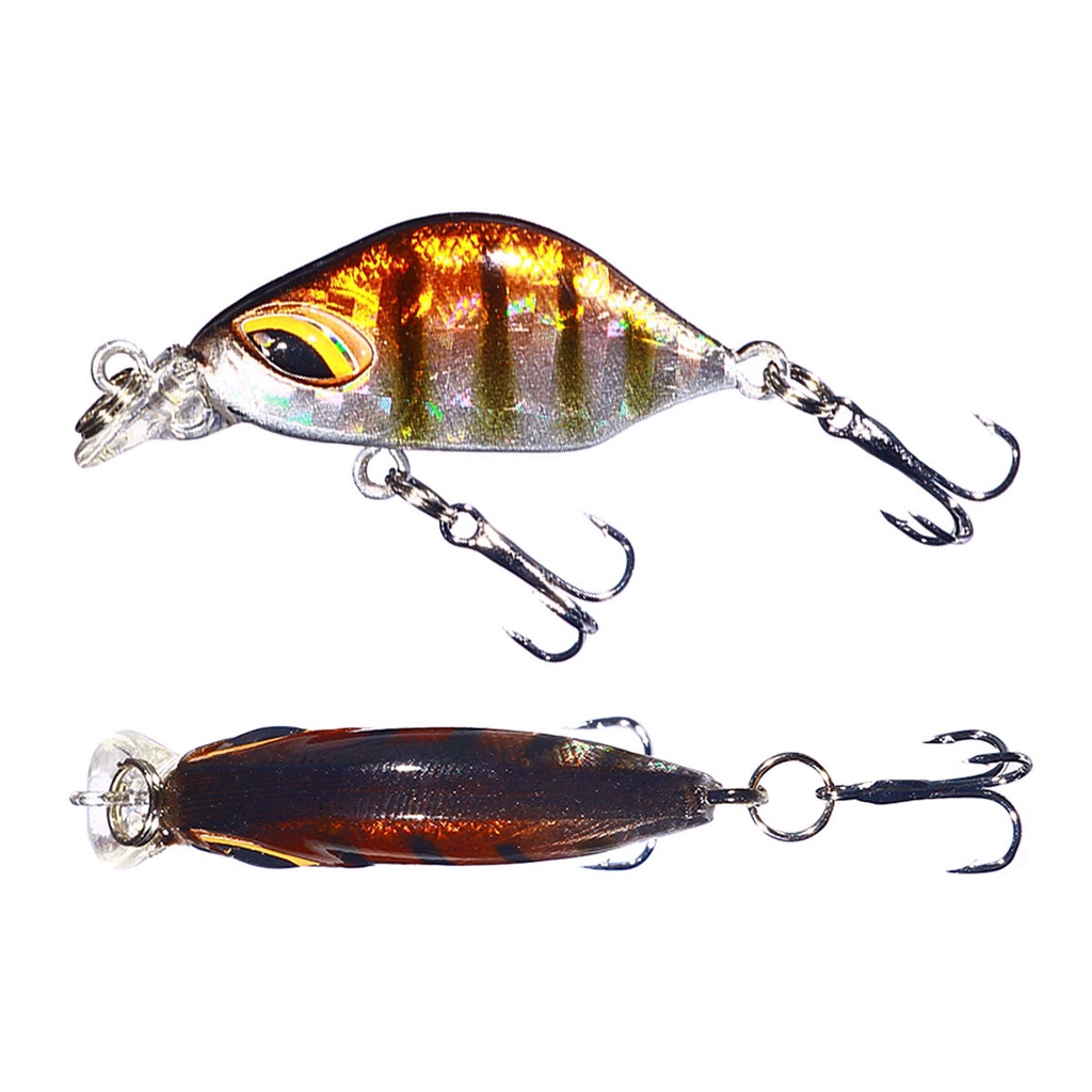 Hengjia 1pc New Umpan Pancing Full Swiming Layer Fishing Lure Sinking Minnow Hardlure Bentuk Ikan Kecil Bahan Plastik 3.8cm 3.3g Small Bait Tackle