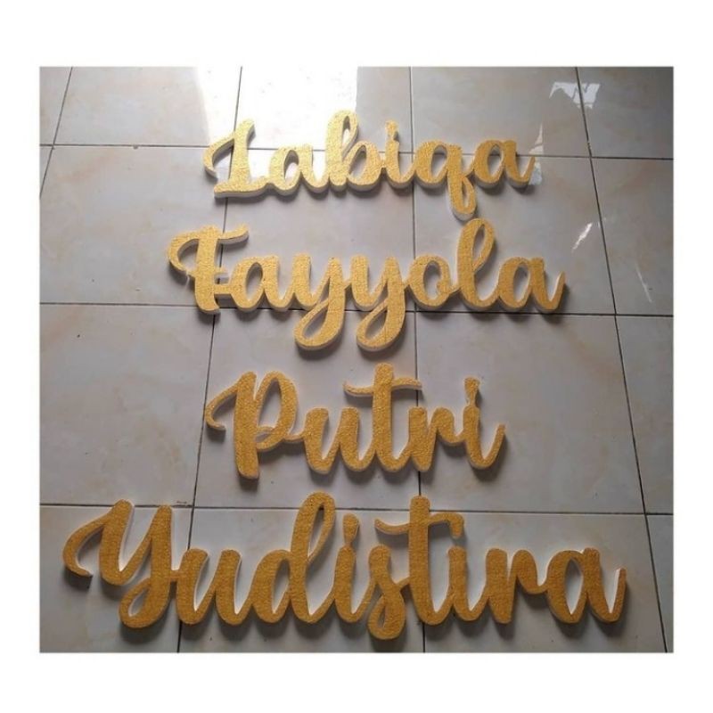 

Nama Aqiqah/Nama Backdrop styrofoam/Gabus
