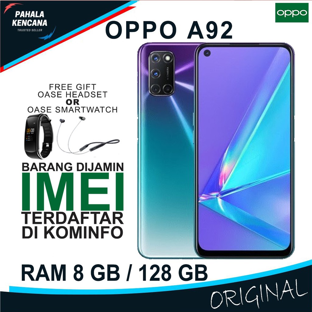 OPPO A92 RAM 8GB ROM 128GB GARANSI RESMI OPPO INDONESIA