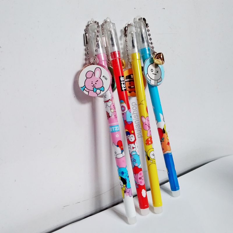 

Pulpen Gel Pena Gel Bolpen Gambar Karakter BT21 Chimmy Tata Cooky Koya BTS