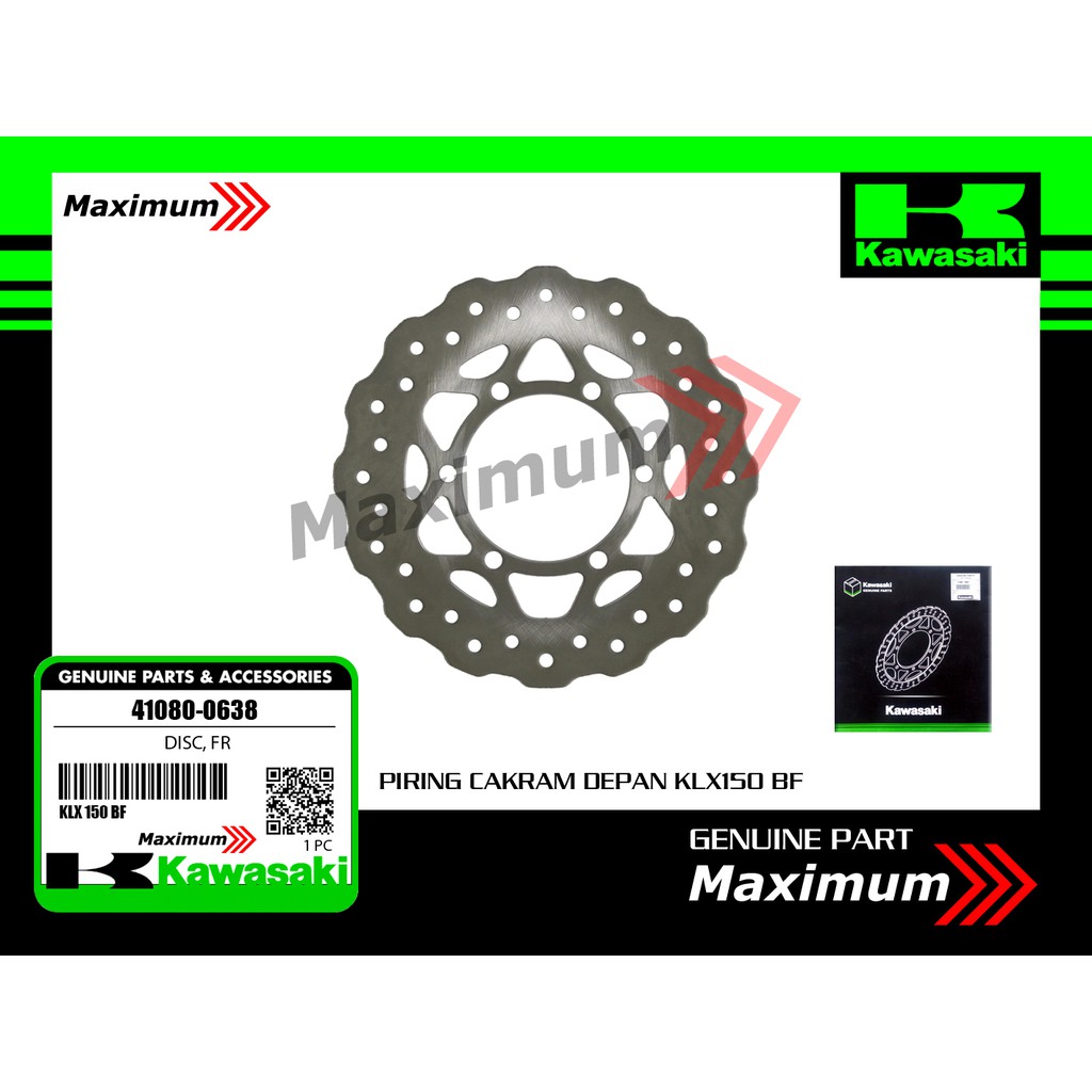 Kawasaki Piringan cakram depan KLX 150 BF black