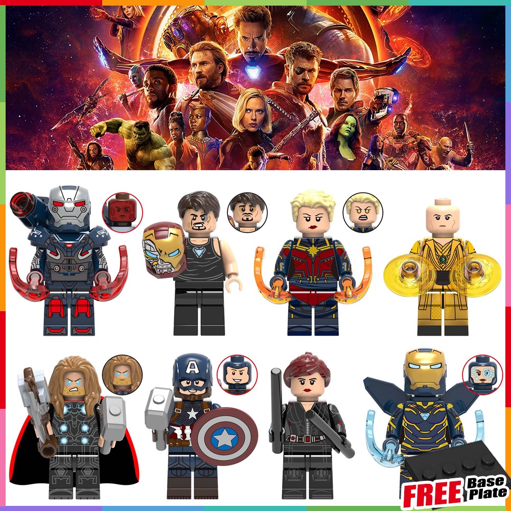 Action Figure Avengers 4 War Machine MK6 Tony Stark Captain America Marvel ​Xh0261 mini Figure mini