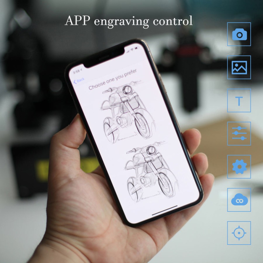 Original NEJE 3 MAX Laser Engraving Machine with App Control