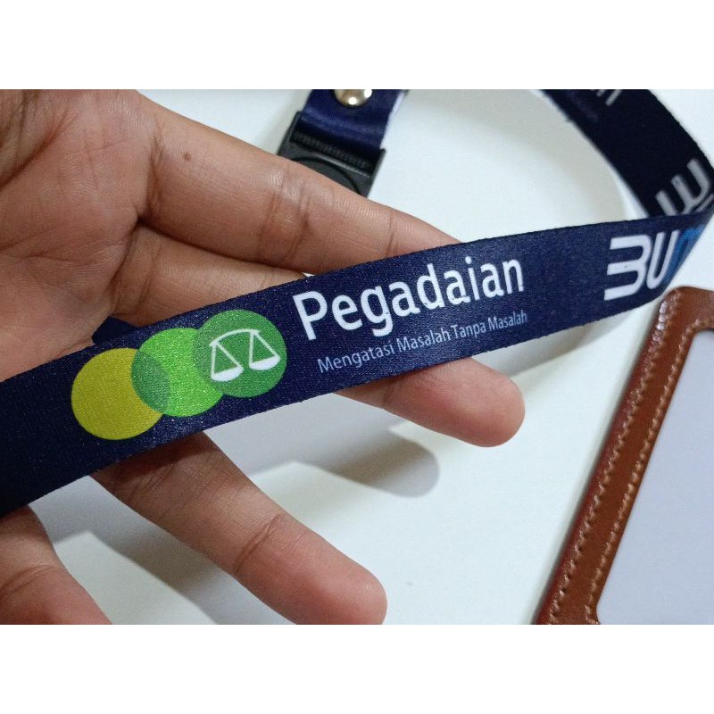 [READY STOK] Tali id card PEGADAIAN BUMN Satuan Lanyard Printing