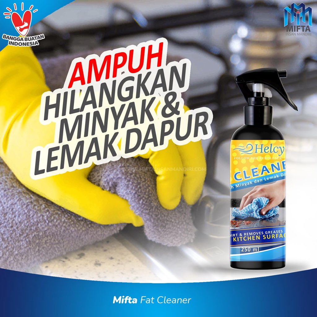 HELCY FAT CLEANSER / PEMBERSIH MINYAK DAPUR / PEMBERSIH LEMAK KEMASAN REFILL