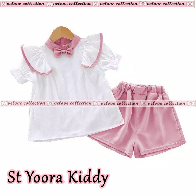 St yoora kiddy/ Setelan Kiddy Daisy / Fashion Baju Setelan Anak Cewek BAJU ANAK BRANDED MURAH BLUS FASHION ANAK KOREAN STYLE TERBARU BAJU ANAK KEKINIAN TRENDY FASHION ATASAN ANAK MURAH wn