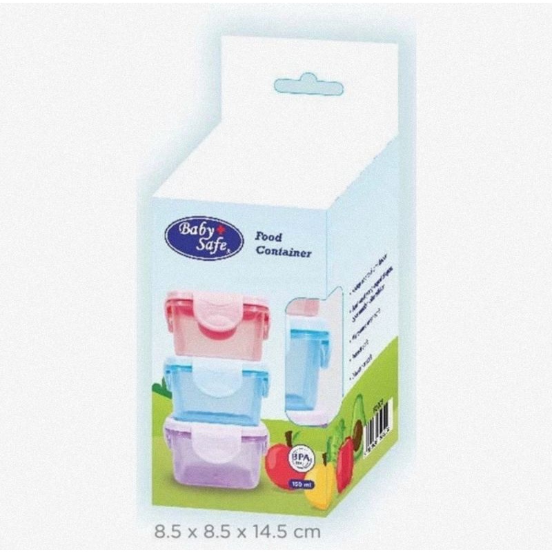 Baby Safe Food Container (FC002/FC003) - Kontainer Makanan Bayi