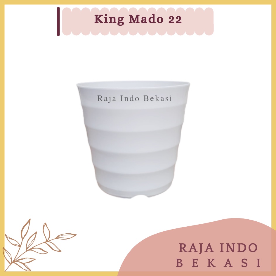 Pot King Mado 22 Putih Ungu Transparan Hijau Tosca Biru Pink Hitam Pastel Da 18 Cm Pot Plastik Murah Lucu Pot Mado Lovenia 10 12 18 22 27