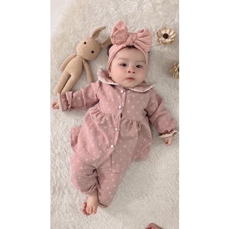 Setelan Baby Setelan anak perempuan Poppi/Bubble Gum One Set Crinkled Uragiri baju anak perempuan baju bayi perempuan setelan one set bayi rayon flowy  1 2 3 tahun