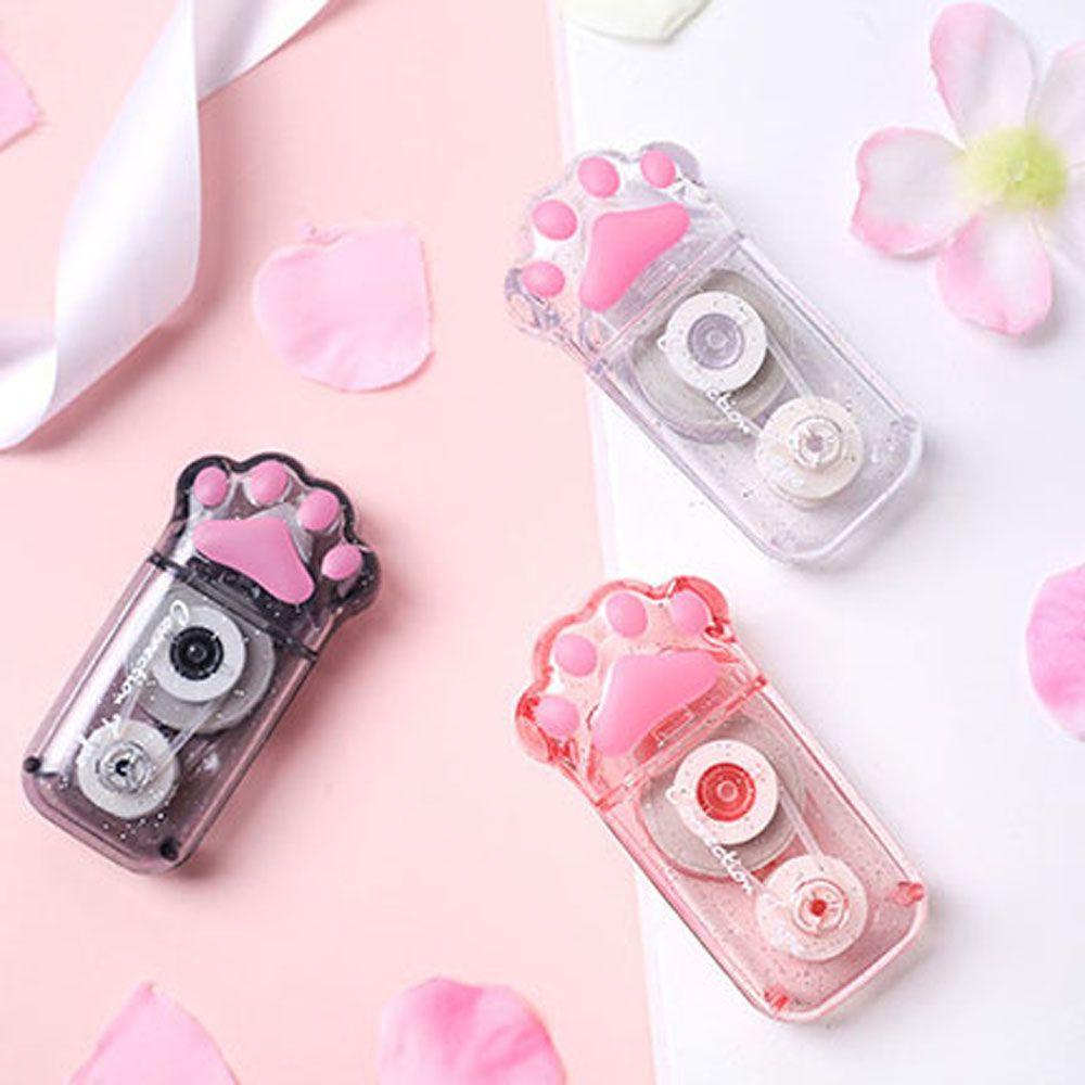 [Elegan] Koreksi Tape Mini Tools Cute Kawaii Cat Claw Perlengkapan Siswa Alat Tulis