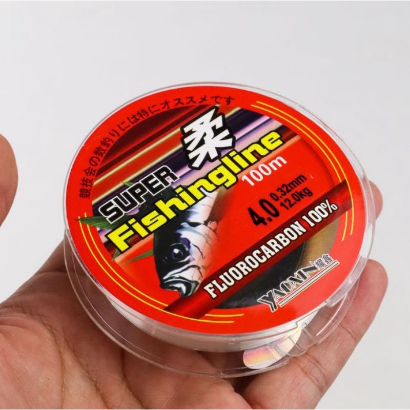 YAOXIN Super Fishingline Senar Tali Pancing Fluorocarbon Line 4.0 100M