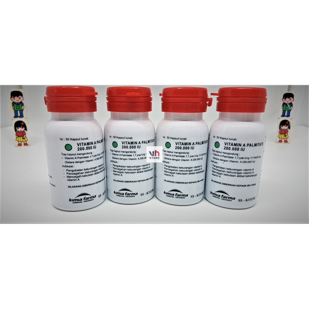 STOK LANGKA RETINOL VITAMIN A PALMITATE 200.000 IU KIMIA FARMA ECERAN