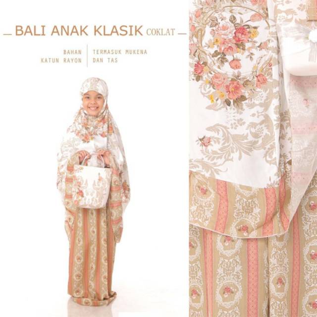 MUKENA ANAK KATUN BALI KLASIK / BALI NADIRA Anak / Katun