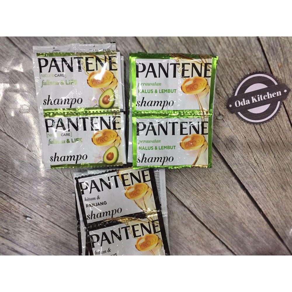 PANTENE SHAMPOO PRO-V LONG NATURE CARE FULLNESS AND LIFE HITAM GLOW HALUS LEMBUT 12X10ml