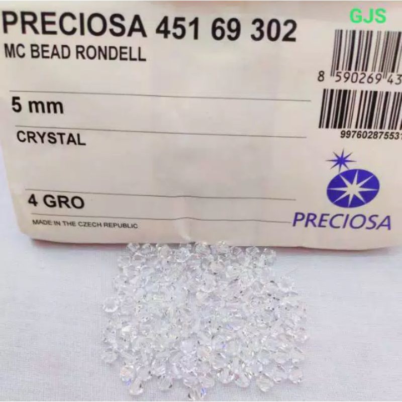 KRISTAL PRECIOSA 4, 5, 6MM 1 PACK