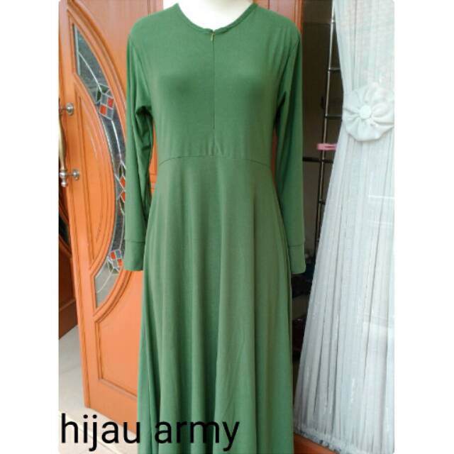 40 Koleski Terbaik Baju  Gamis Warna  Hijau  Army  Tricia 