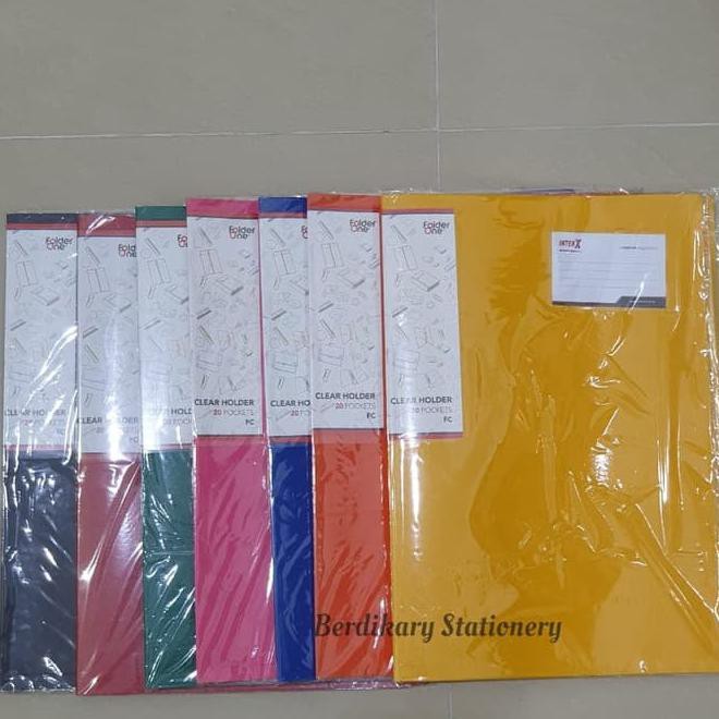 

Clear Holder 20 Lembar Folio / F4 Folder One Unit Termurah