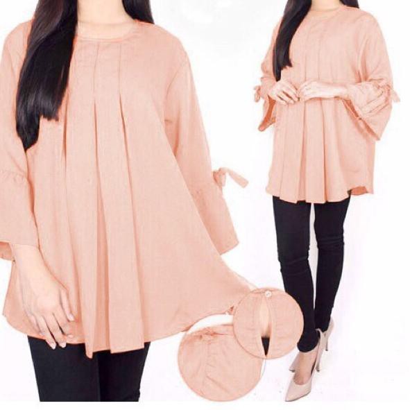 MURAH Baju Atasan blouse jumbo Big size XXL wanita kerja kantor karier baju hamil kerja besar perem