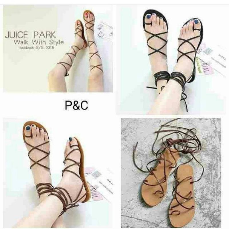 sandal tali lilit panjang